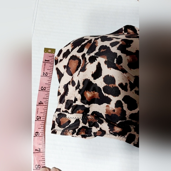 Tempt Me XXL Padded Pysh Up Bikini Top Leopard Print top only - Picture 9 of 9
